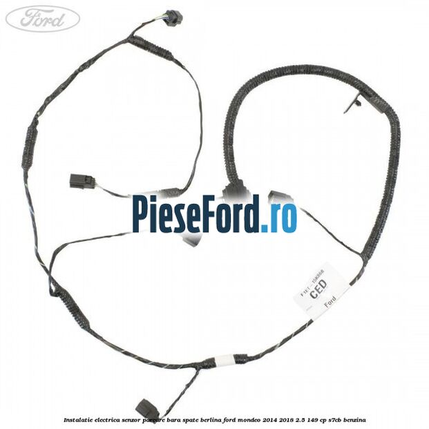 Instalatie electrica senzor parcare bara spate berlina Ford Mondeo 2014-2018 2.5 149 cp S7CB benzina