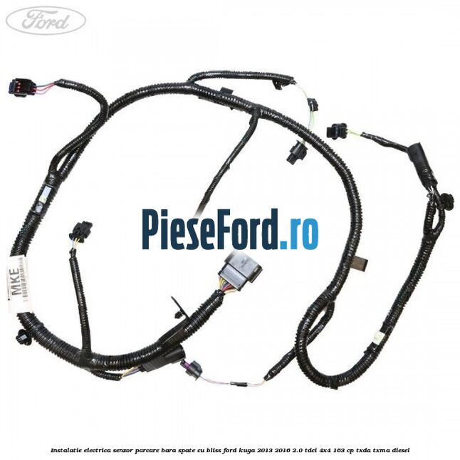 Instalatie electrica senzor parcare bara spate cu BLISS Ford Kuga 2013-2016 2.0 TDCi 4x4 163 cp TXDA, TXMA diesel