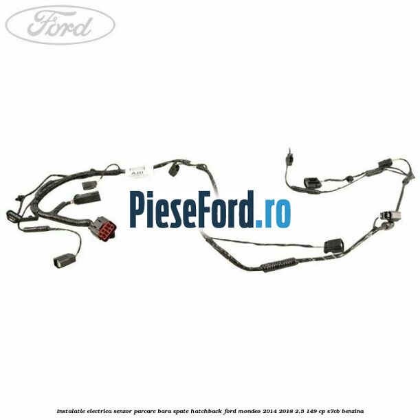 Instalatie electrica senzor parcare bara spate hatchback Ford Mondeo 2014-2018 2.5 149 cp S7CB benzina