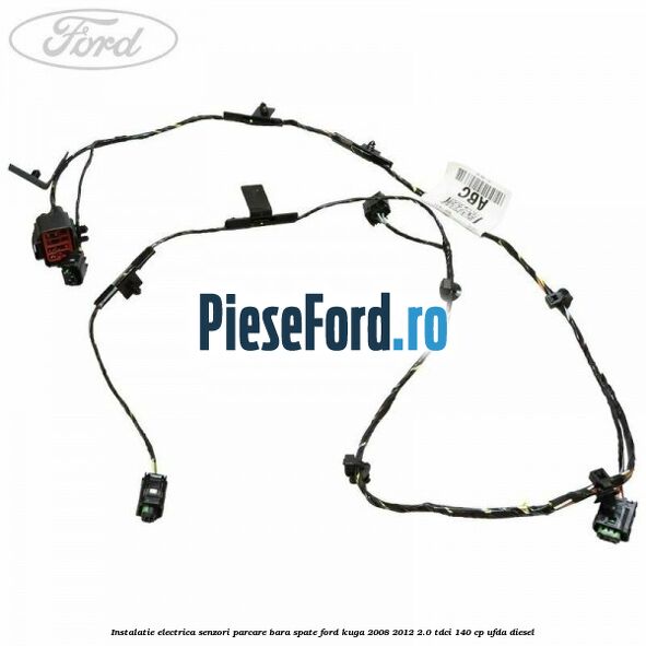 Instalatie electrica senzori parcare bara spate Ford Kuga 2008-2012 2.0 TDCI 140 cp UFDA diesel