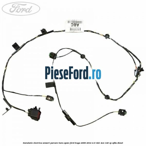 Instalatie electrica senzori parcare bara spate Ford Kuga 2008-2012 2.0 TDCI 4x4 140 cp UFDA diesel