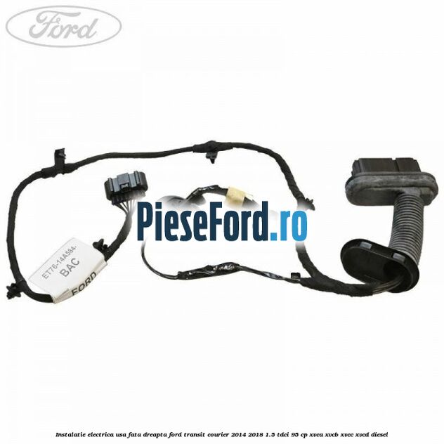 Instalatie electrica usa fata dreapta Ford Transit Courier 2014-2018 1.5 TDCi 95 cp XVCA, XVCB, XVCC, XVCD diesel