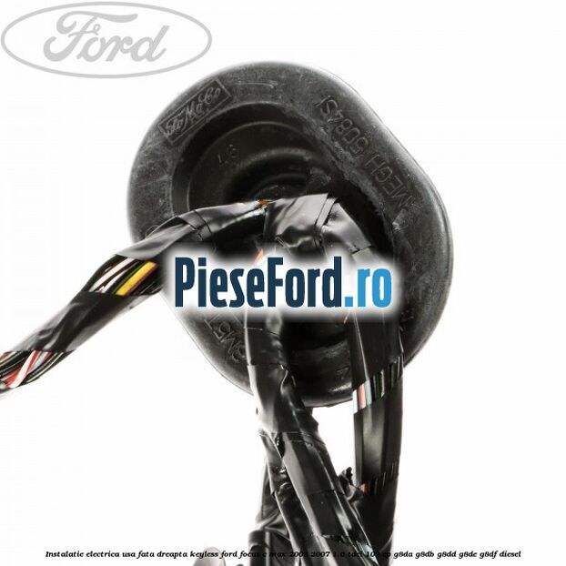 Instalatie electrica usa fata dreapta keyless Ford Focus C-Max 2003-2007 1.6 TDCi 109 cp G8DA, G8DB, G8DD, G8DE, G8DF diesel