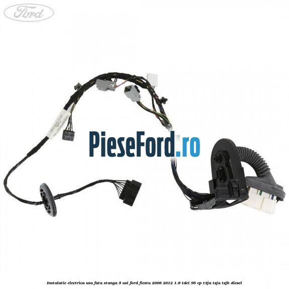 Instalatie electrica usa fata stanga 5 usi Ford Fiesta 2008-2012 1.6 TDCi 95 cp T3JA, TZJA, TZJB diesel