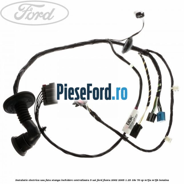 Instalatie electrica usa fata stanga inchidere centralizata 5 usi Ford Fiesta 2002-2005 1.25 16V 70 cp M7JA, M7JB benzina