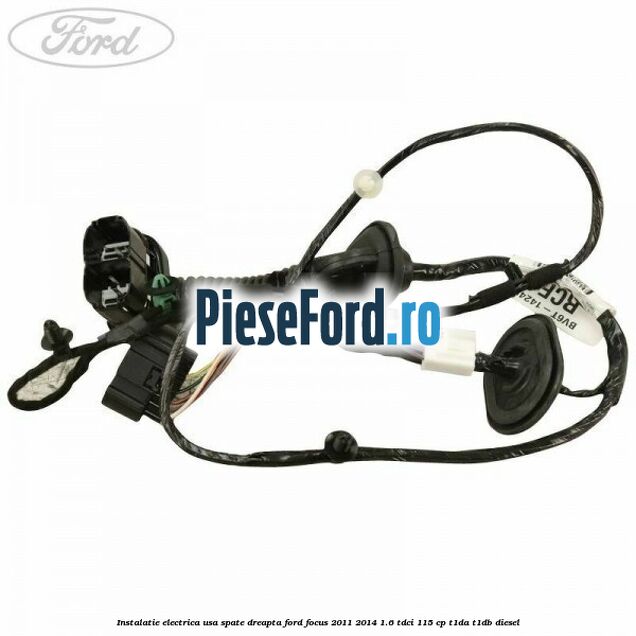 Instalatie electrica usa spate dreapta Ford Focus 2011-2014 1.6 TDCi 115 cp T1DA, T1DB diesel