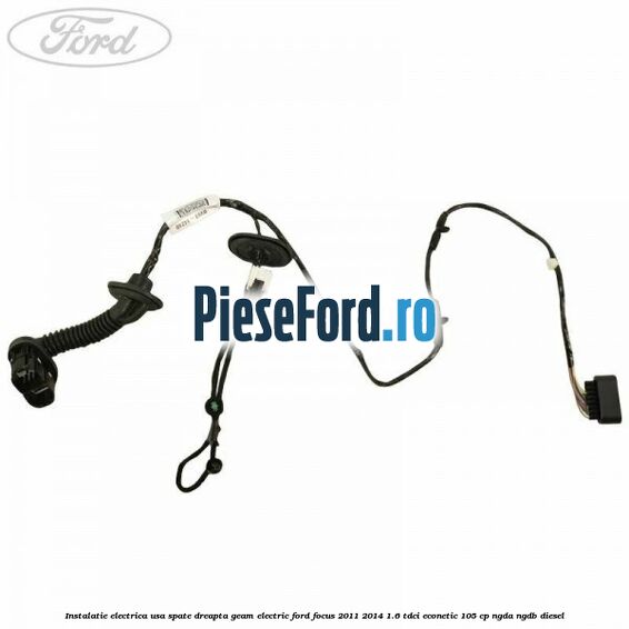 Instalatie electrica usa spate dreapta geam electric Ford Focus 2011-2014 1.6 TDCi ECOnetic 105 cp NGDA, NGDB diesel
