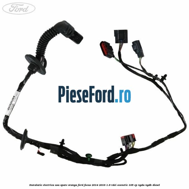 Instalatie electrica usa spate stanga Ford Focus 2014-2018 1.6 TDCi ECOnetic 105 cp NGDA, NGDB diesel