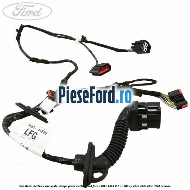 Instalatie electrica usa spate stanga geam electric Ford Focus 2011-2014 2.0 ST 250 cp R9DA, R9DB, R9DC, R9DD benzina