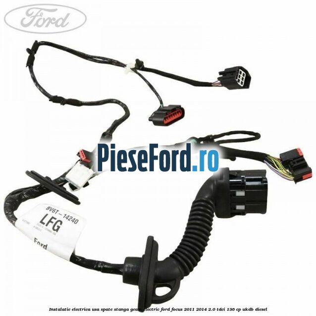 Instalatie electrica usa spate stanga geam electric Ford Focus 2011-2014 2.0 TDCi 136 cp UKDB diesel