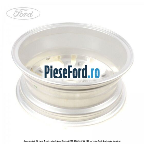 Janta aliaj 14 inch, 5 spite duble Ford Fiesta 2008-2012 1.6 Ti 120 cp HXJA, HXJB, HXJE, RVJA benzina