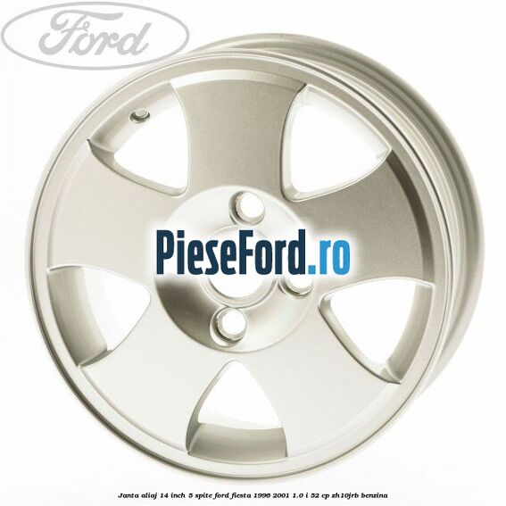Janta aliaj 14 inch, 5 spite Ford Fiesta 1996-2001 1.0 i 52 cp ZH10JRB benzina