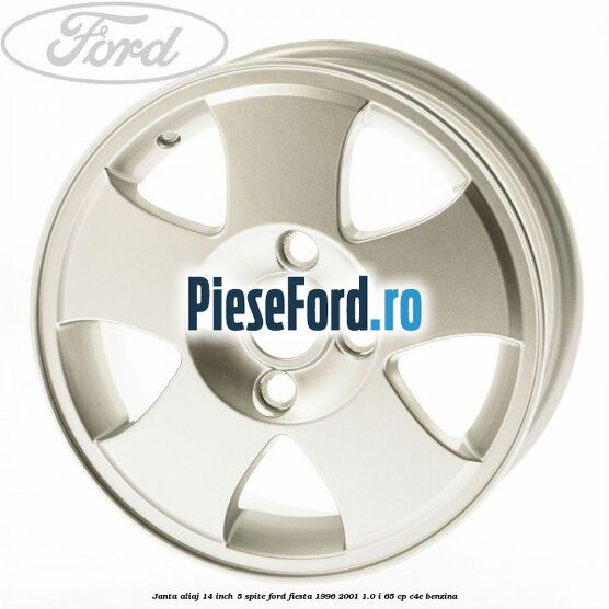 Janta aliaj 14 inch, 5 spite Ford Fiesta 1996-2001 1.0 i 65 cp C4E benzina