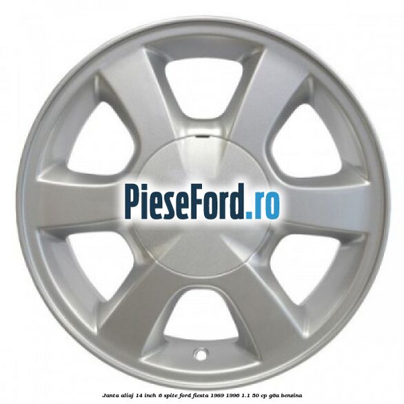 Janta aliaj 14 inch, 6 spite Ford Fiesta 1989-1996 1.1 50 cp G6A benzina