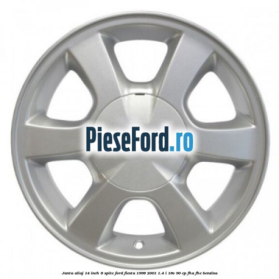 Janta aliaj 14 inch, 6 spite Ford Fiesta 1996-2001 1.4 i 16V 90 cp FHA, FHE benzina