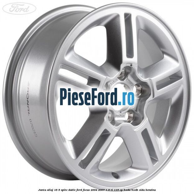 Janta aliaj 15, 5 spite duble Ford Focus 2004-2007 1.6 Ti 115 cp HXDA, HXDB, SIDA benzina