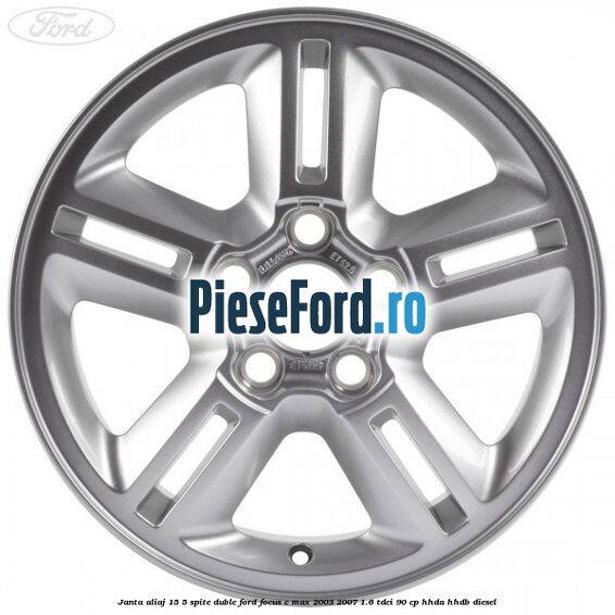 Janta aliaj 15, 5 spite duble Ford Focus C-Max 2003-2007 1.6 TDCi 90 cp HHDA, HHDB diesel