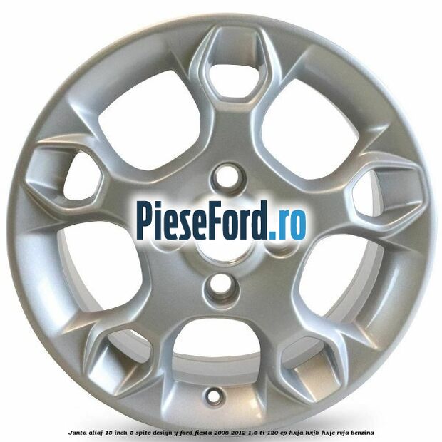 Janta aliaj 15 inch, 5 spite design Y Ford Fiesta 2008-2012 1.6 Ti 120 cp HXJA, HXJB, HXJE, RVJA benzina