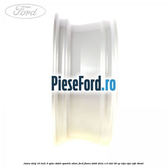Janta aliaj 15 inch, 5 spite duble sparkle silver Ford Fiesta 2008-2012 1.6 TDCi 95 cp Janta aliaj 15 inch, 5 spite duble sparkle silver Ford Fiesta 2008-2012 1.6 TDCi 95 cp T3JA, TZJA, TZJB diesel