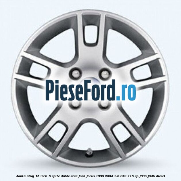 Janta aliaj 15 inch, 5 spite duble stea Ford Focus 1998-2004 1.8 TDCi 115 cp F9DA, F9DB diesel