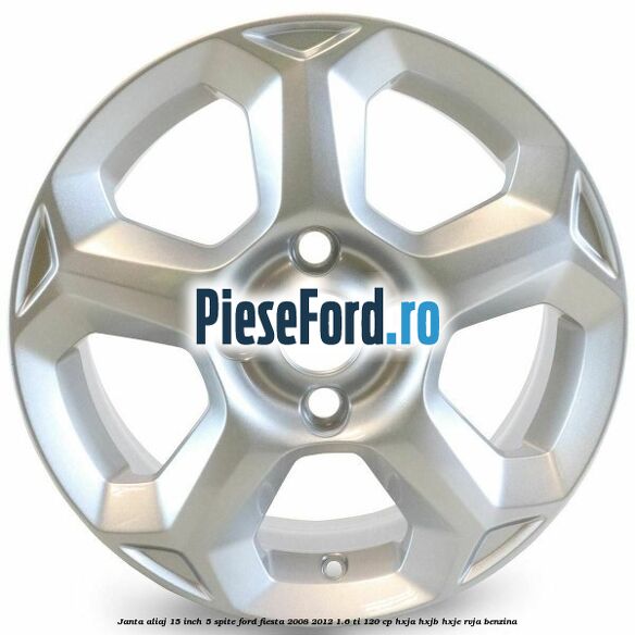 Janta aliaj 15 inch, 5 spite Ford Fiesta 2008-2012 1.6 Ti 120 cp HXJA, HXJB, HXJE, RVJA benzina