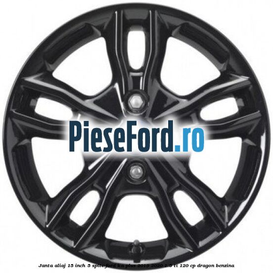 Janta aliaj 15 inch, 5 spite Ford Ka plus 2019-2020 1.5 Ti 120 cp dragon benzina