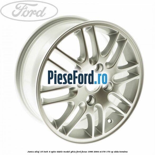 Janta aliaj 15 inch, 8 spite duble model Ghia Ford Focus 1998-2004 ST170 173 cp ALDA benzina
