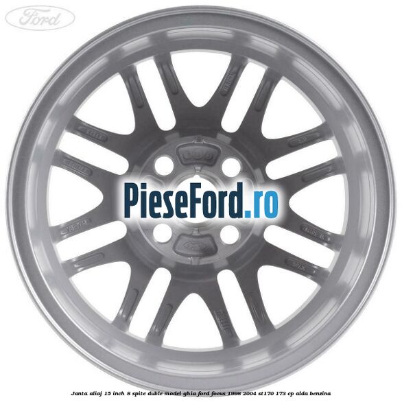 Janta aliaj 15 inch, 8 spite duble model Ghia Ford Focus 1998-2004 ST170 173 cp ALDA benzina