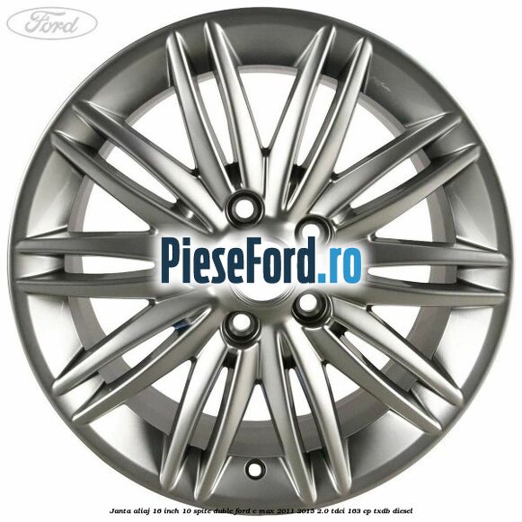 Janta aliaj 16 inch, 10 spite duble Ford C-Max 2011-2015 2.0 TDCi 163 cp TXDB diesel