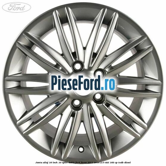 Janta aliaj 16 inch, 10 spite duble Ford Focus 2011-2014 2.0 TDCi 163 cp TXDB diesel