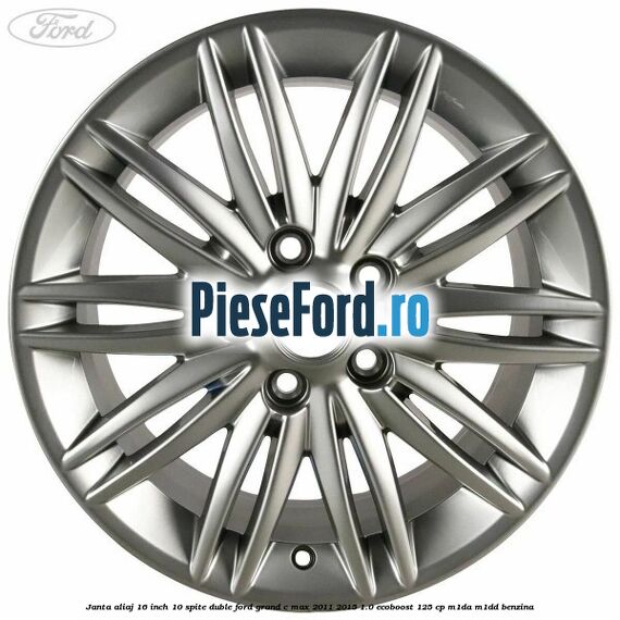 Janta aliaj 16 inch, 10 spite duble Ford Grand C-Max 2011-2015 1.0 EcoBoost 125 cp M1DA, M1DD benzina