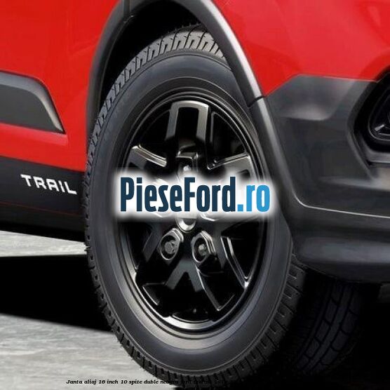 Janta aliaj 16 inch, 10 spite duble neagra Ford Transit 2019-2023 2.0 EcoBlue 150 cp P0FA diesel