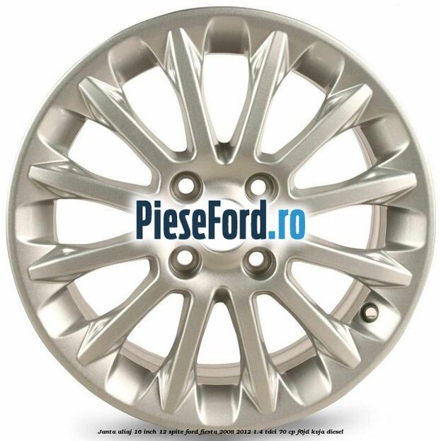Janta aliaj 16 inch, 12 spite Ford Fiesta 2008-2012 1.4 TDCi 70 cp Janta aliaj 16 inch, 12 spite Ford Fiesta 2008-2012 1.4 TDCi 70 cp F6JD, KVJA diesel