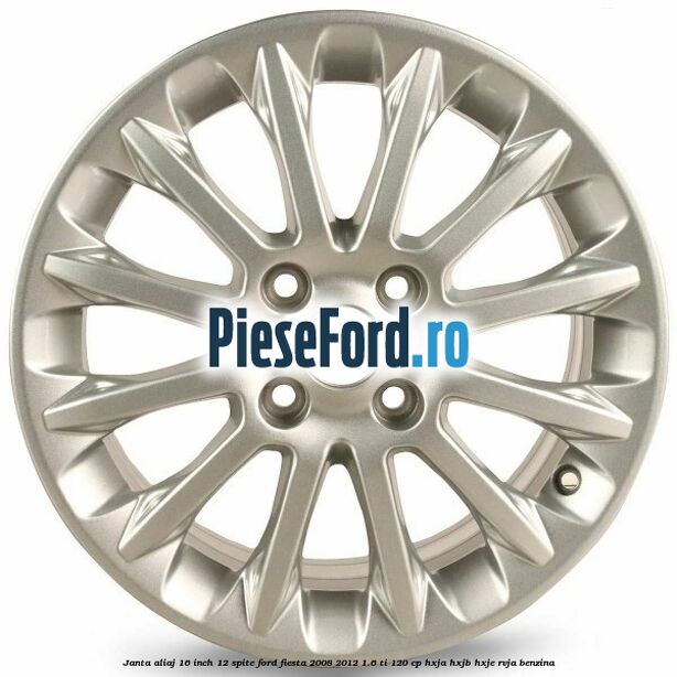 Janta aliaj 16 inch, 12 spite Ford Fiesta 2008-2012 1.6 Ti 120 cp Janta aliaj 16 inch, 12 spite Ford Fiesta 2008-2012 1.6 Ti 120 cp HXJA, HXJB, HXJE, RVJA benzina