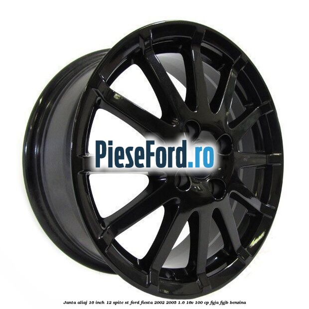 Janta aliaj 16 inch, 12 spite ST Ford Fiesta 2002-2005 1.6 16V 100 cp FYJA, FYJB benzina