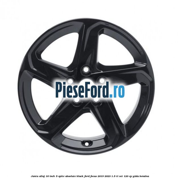 Janta aliaj 16 inch, 5 spite absolute black Ford Focus 2019-2023 1.5 Ti-VCT 120 cp Y2DA benzina
