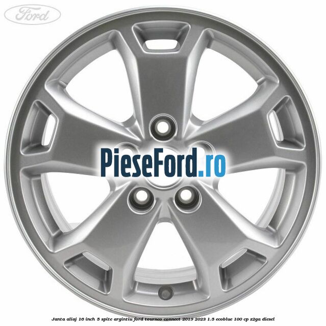 Janta aliaj 16 inch, 5 spite argintiu Ford Tourneo Connect 2019-2023 1.5 EcoBlue 100 cp Z2GA diesel