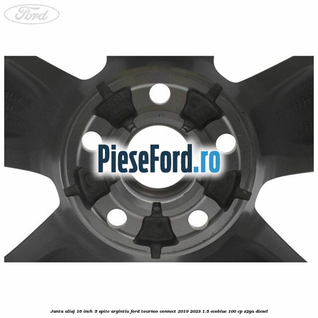 Janta aliaj 16 inch, 5 spite argintiu Ford Tourneo Connect 2019-2023 1.5 EcoBlue 100 cp Z2GA diesel