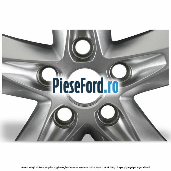 Janta aliaj 16 inch, 5 spite argintiu Ford Transit Connect 2002-2014 1.8 Di 75 cp Janta aliaj 16 inch, 5 spite argintiu Ford Transit Connect 2002-2014 1.8 Di 75 cp BHPA, P7PA, P7PB, R2PA diesel