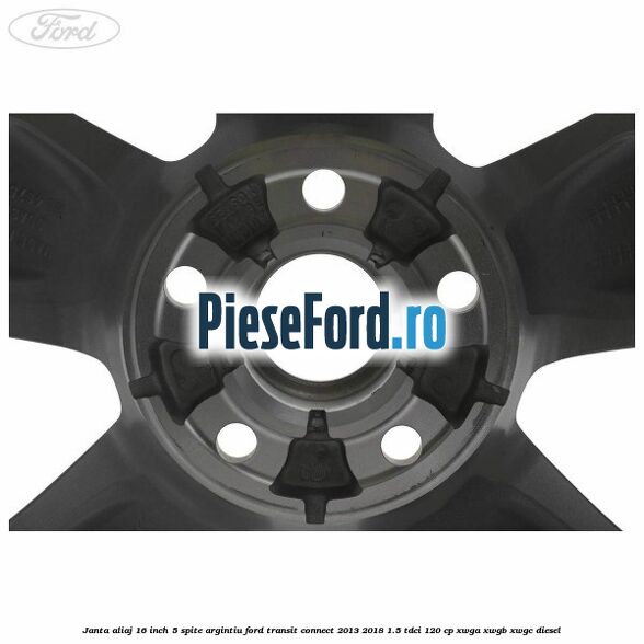 Janta aliaj 16 inch, 5 spite argintiu Ford Transit Connect 2013-2018 1.5 TDCi 120 cp XWGA, XWGB, XWGC diesel