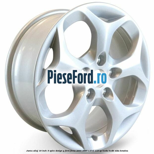 Janta aliaj 16 inch, 5 spite, design Y Ford Focus 2004-2007 1.6 Ti 115 cp HXDA, HXDB, SIDA benzina