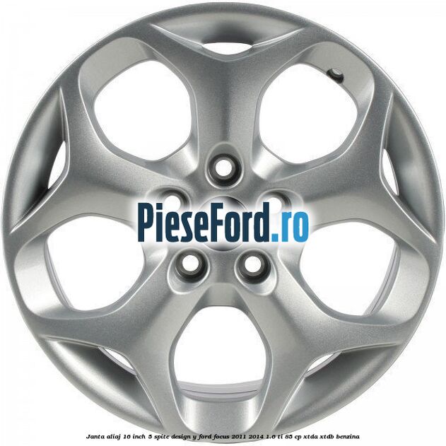 Janta aliaj 16 inch, 5 spite design Y Ford Focus 2011-2014 1.6 Ti 85 cp XTDA, XTDB benzina