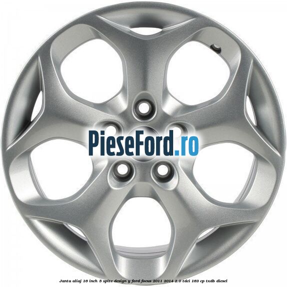 Janta aliaj 16 inch, 5 spite design Y Ford Focus 2011-2014 2.0 TDCi 163 cp TXDB diesel