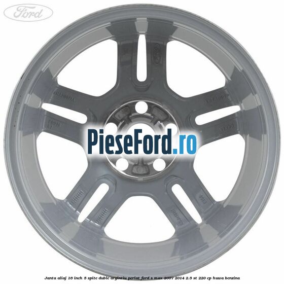 Janta aliaj 16 inch, 5 spite duble argintiu perlat Ford S-Max 2007-2014 2.5 ST 220 cp Janta aliaj 16 inch, 5 spite duble argintiu perlat Ford S-Max 2007-2014 2.5 ST 220 cp HUWA benzina