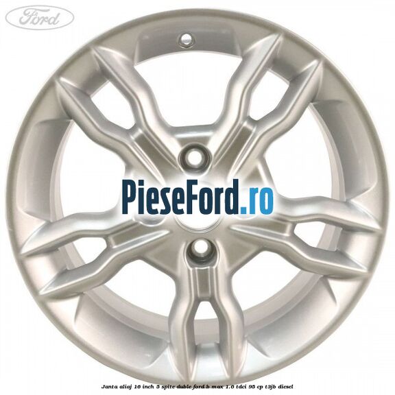 Janta aliaj 16 inch, 5 spite duble Ford B-Max 1.6 TDCi 95 cp T3JB diesel