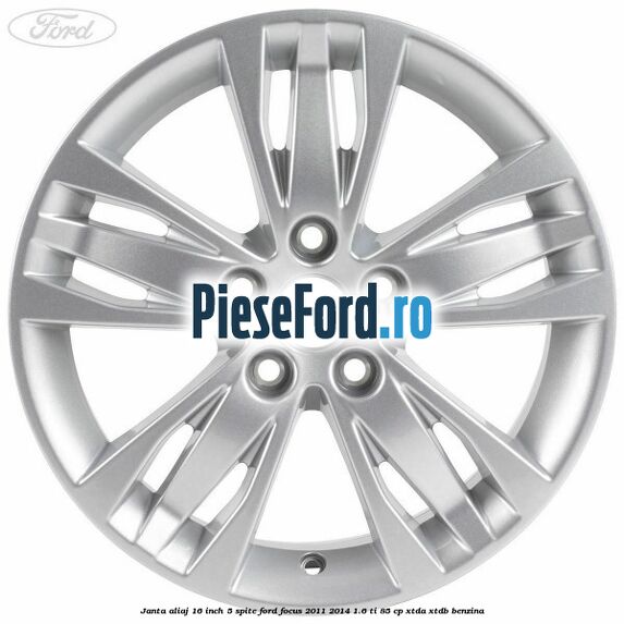 Janta aliaj 16 inch, 5 spite Ford Focus 2011-2014 1.6 Ti 85 cp XTDA, XTDB benzina