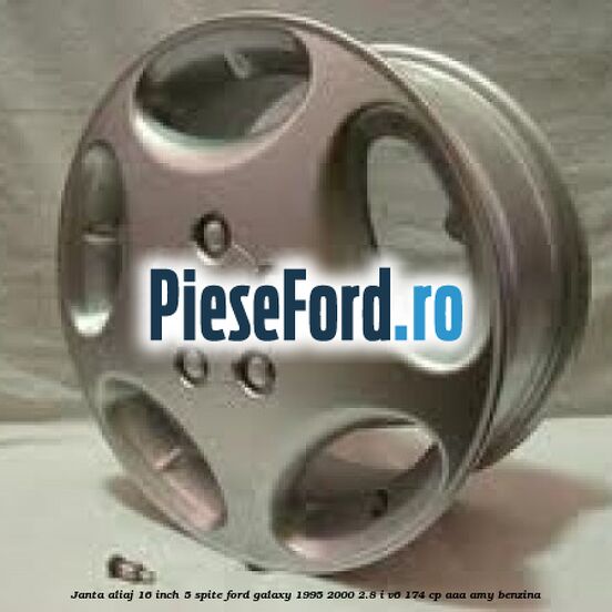 Janta aliaj 16 inch, 5 spite Ford Galaxy 1995-2000 2.8 i V6 174 cp AAA, AMY benzina