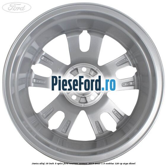 Janta aliaj 16 inch, 5 spite Ford Tourneo Connect 2019-2023 1.5 EcoBlue 120 cp Janta aliaj 16 inch, 5 spite Ford Tourneo Connect 2019-2023 1.5 EcoBlue 120 cp ZTGA diesel