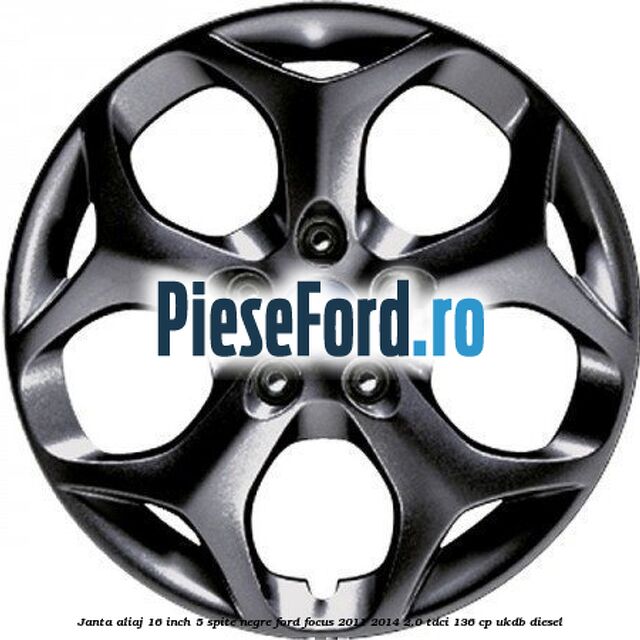 Janta aliaj 16 inch, 5 spite negre Ford Focus 2011-2014 2.0 TDCi 136 cp Janta aliaj 16 inch, 5 spite negre Ford Focus 2011-2014 2.0 TDCi 136 cp UKDB diesel