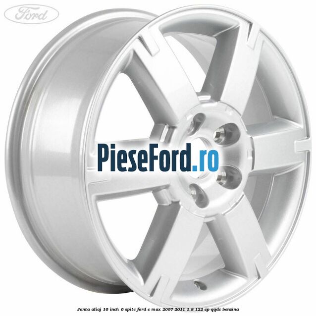 Janta aliaj 16 inch, 6 spite Ford C-Max 2007-2011 1.8 122 cp QQDC benzina